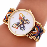 Colorful Knitted Butterfly Quartz Watch