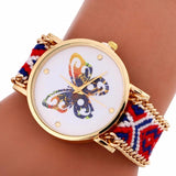 Colorful Knitted Butterfly Quartz Watch