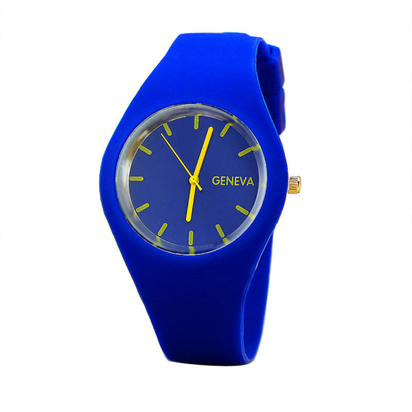 Candy-colored Sports Jelly Silicone Strap Watch