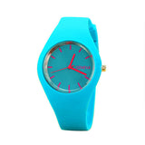 Candy-colored Sports Jelly Silicone Strap Watch