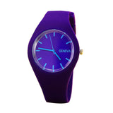 Candy-colored Sports Jelly Silicone Strap Watch