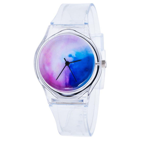 Candy colors Fashion Kids Watches Transparent Clock Silicone Watches Women Sport Casual Quartz Wristwatches Relogio Feminino