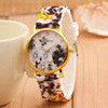 High Quality Quartz watch Wrist Watches Women Girl Watch top brand luxury Silicone Printed Flower Causal Reloj #LSIN