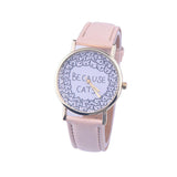 BECAUSE CATS Quartz Watch