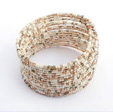 Hot Selling Bohemian Beads Multilayer Bangles Europe Refined Beaded Bracelet 3 Style