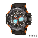 s shock men sports watches dual display analog digital LED Electronic quartz watches 50M waterproof BOAMIGO brand swimming watch