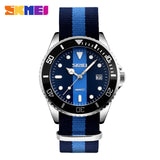 men quartz watch SKMEI brand 30M waterproof nylon strap fashion auto date watches hot male clock wristwatches masculino relojes