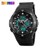 SKMEI Brand Men Sports Watches fashion dual display watches analog Digital LED Quartz waterproof  Wristwatches relogio masculino